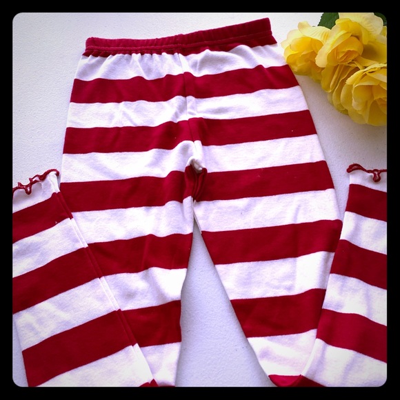 Other - Little girls red and white striped pants